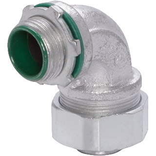 WI LQA15090-IC - 90 Degree Liquid Tight Connector Malleable Iron